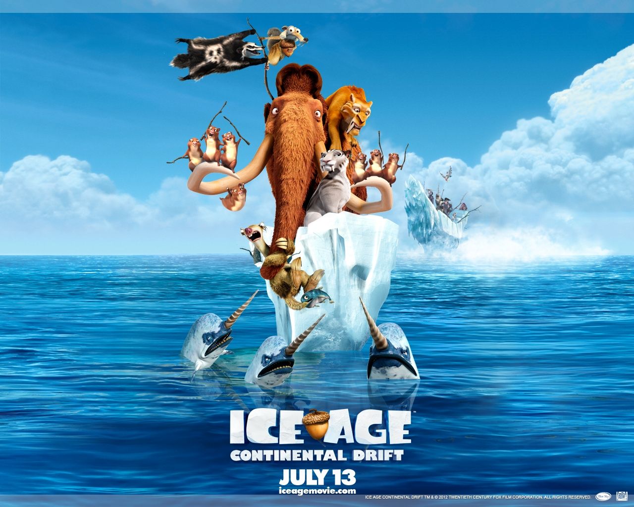Ice Age 4: Continental Drift \u2013 Character Wallpaper. Ice. Ice age, Ice age 4, Continental drift