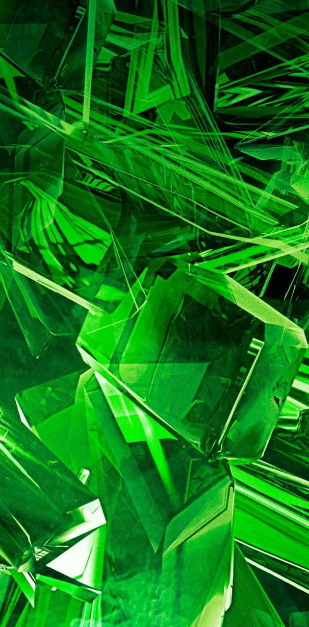 Green Crystals wallpaper