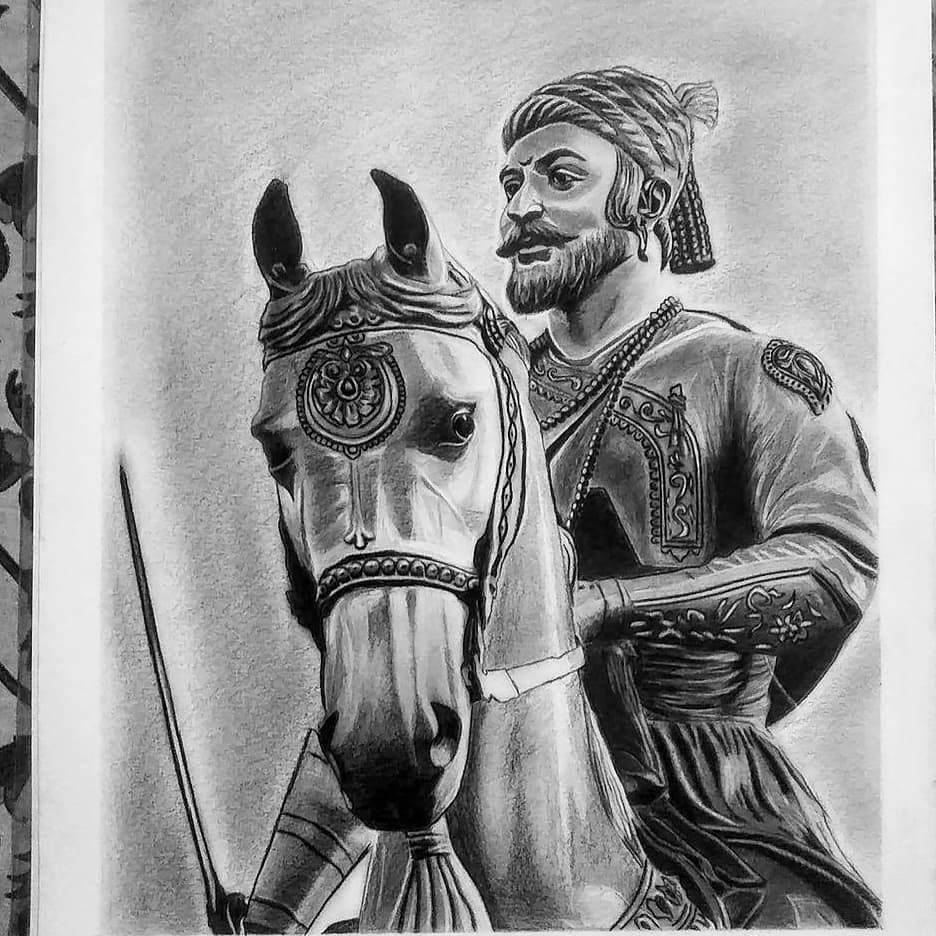 Shivaji Maharaj Sketch By MJ Mahya | Easy drawings sketches, Disney art  drawings, Drawing sketches