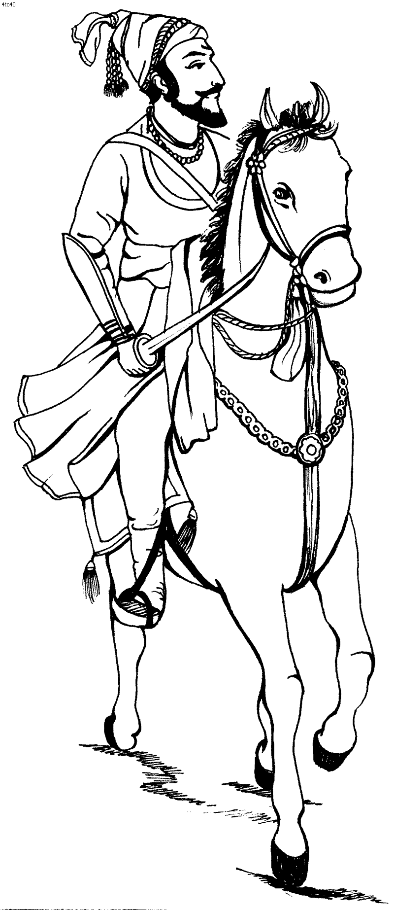 shivaji maharaj drawing for kids