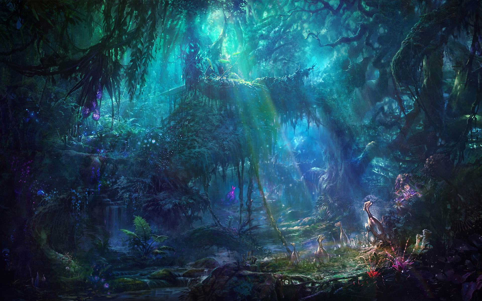 Free download Enchanting forest Computer Wallpaper Desktop Background [1920x1200] for your Desktop, Mobile & Tablet. Explore Fantasy Landscape Wallpaper. Landscape Wallpaper
