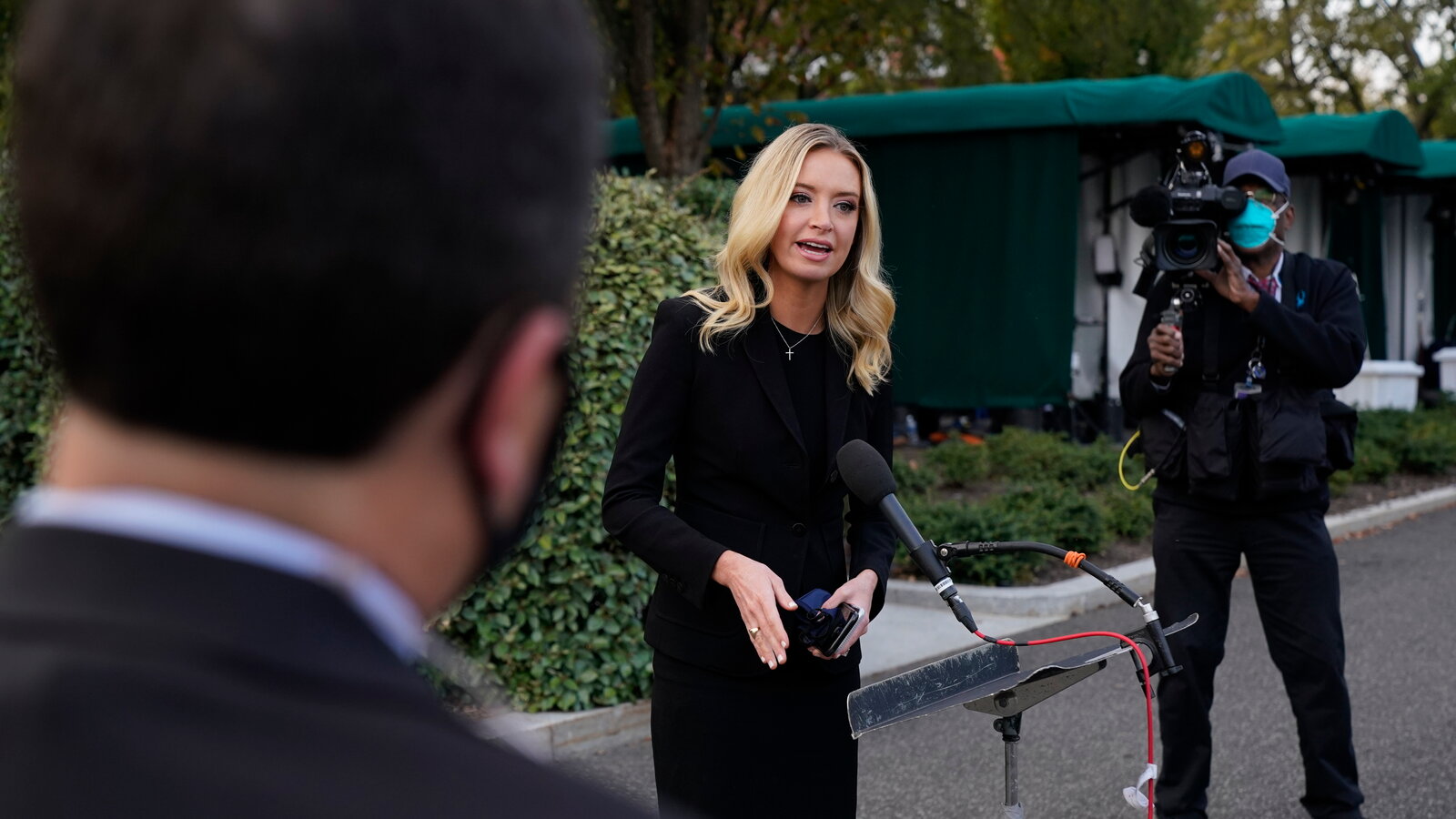 The White House outbreak grows as Kayleigh McEnany, the press secretary, tests positive for the virus