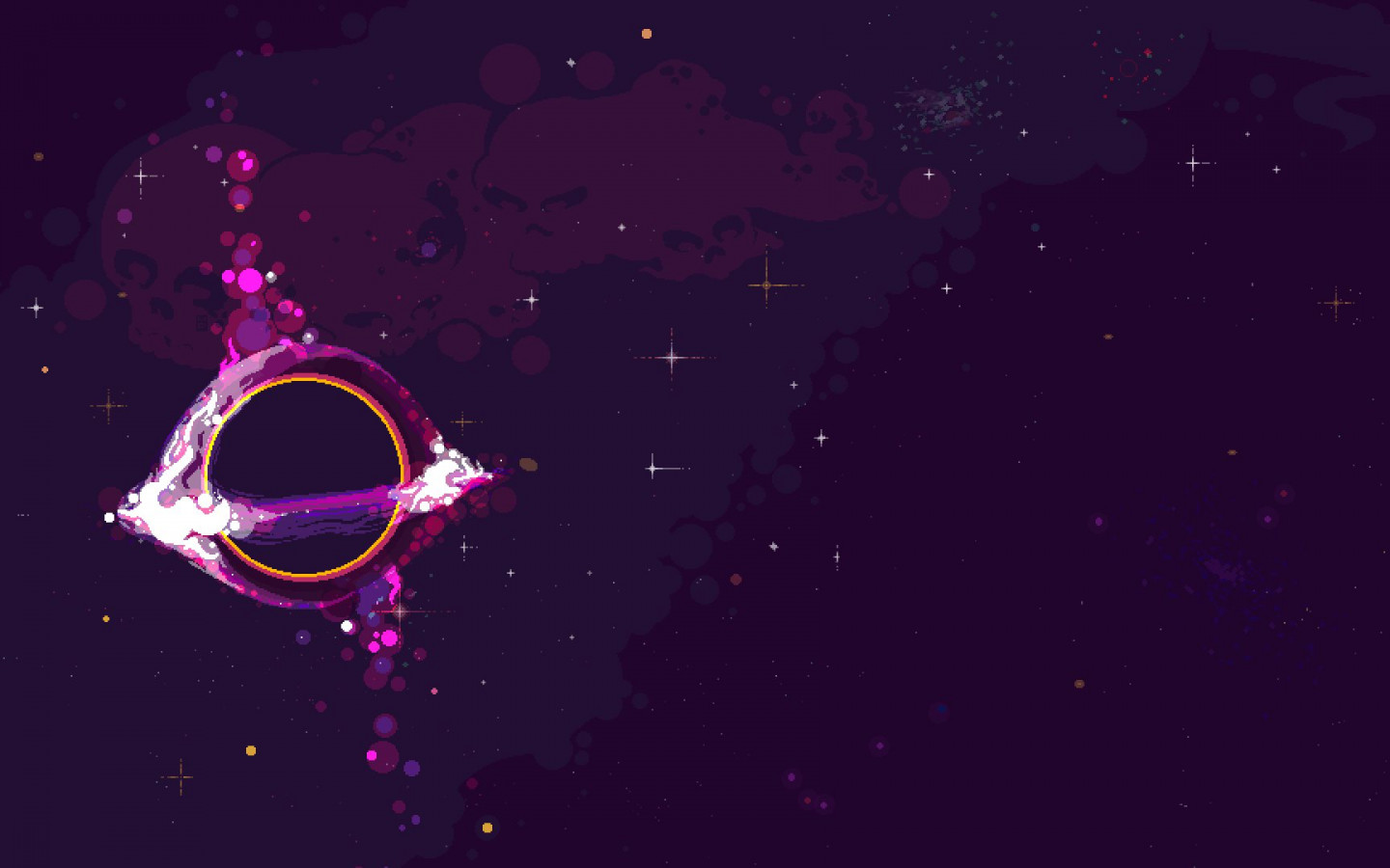 Space Pixel Art HD Desktop Wallpaper 49629