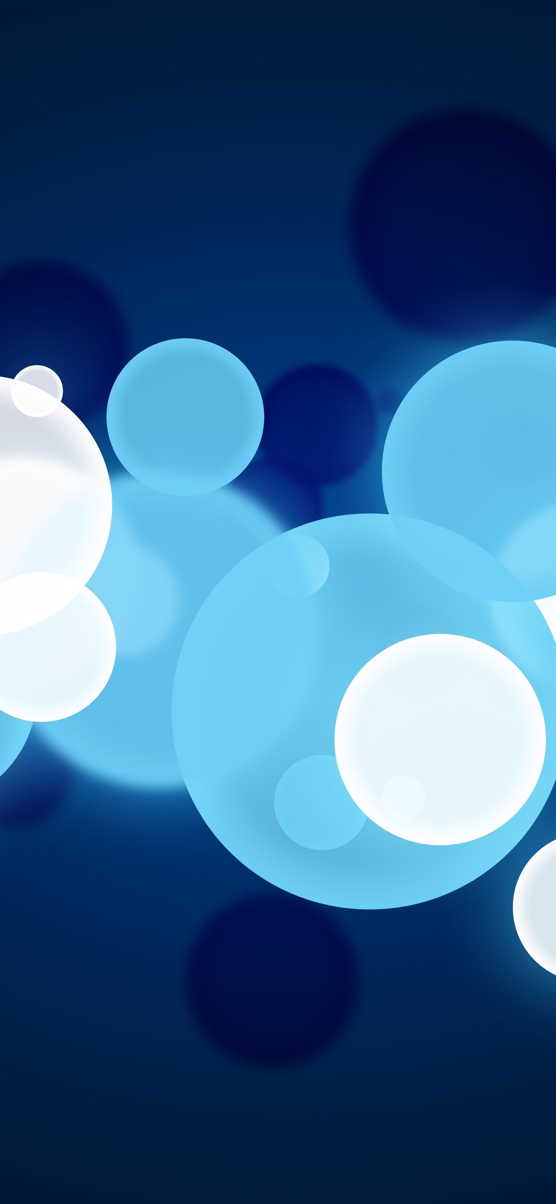 Blue And White Bubbles, Abstract 1242x2688 IPhone 11 Pro XS Max Wallpaper, Background, Picture, Image
