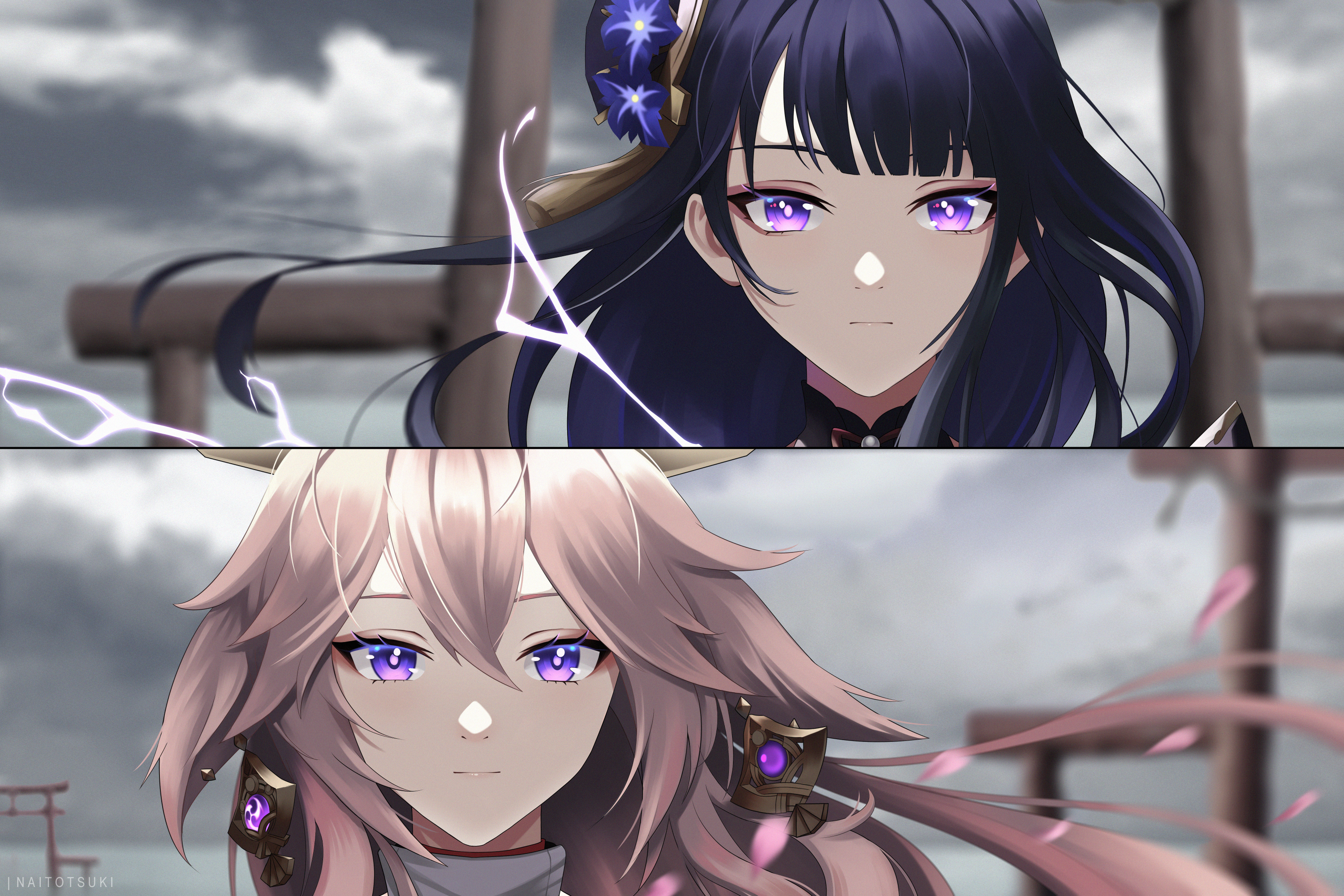 Yae Miko, Wallpaper Anime Image Board Mobile