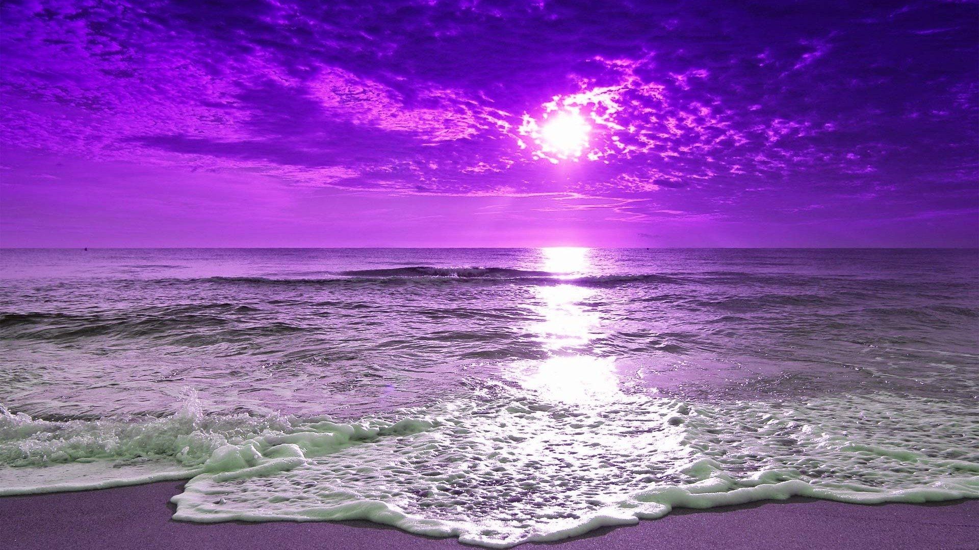 Purple Beach Wallpaper Free Purple Beach Background