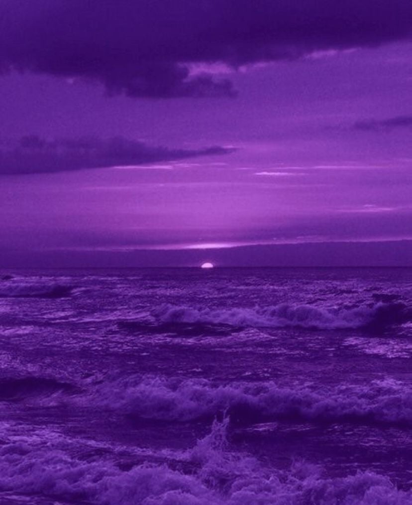 Aesthetic purple sea