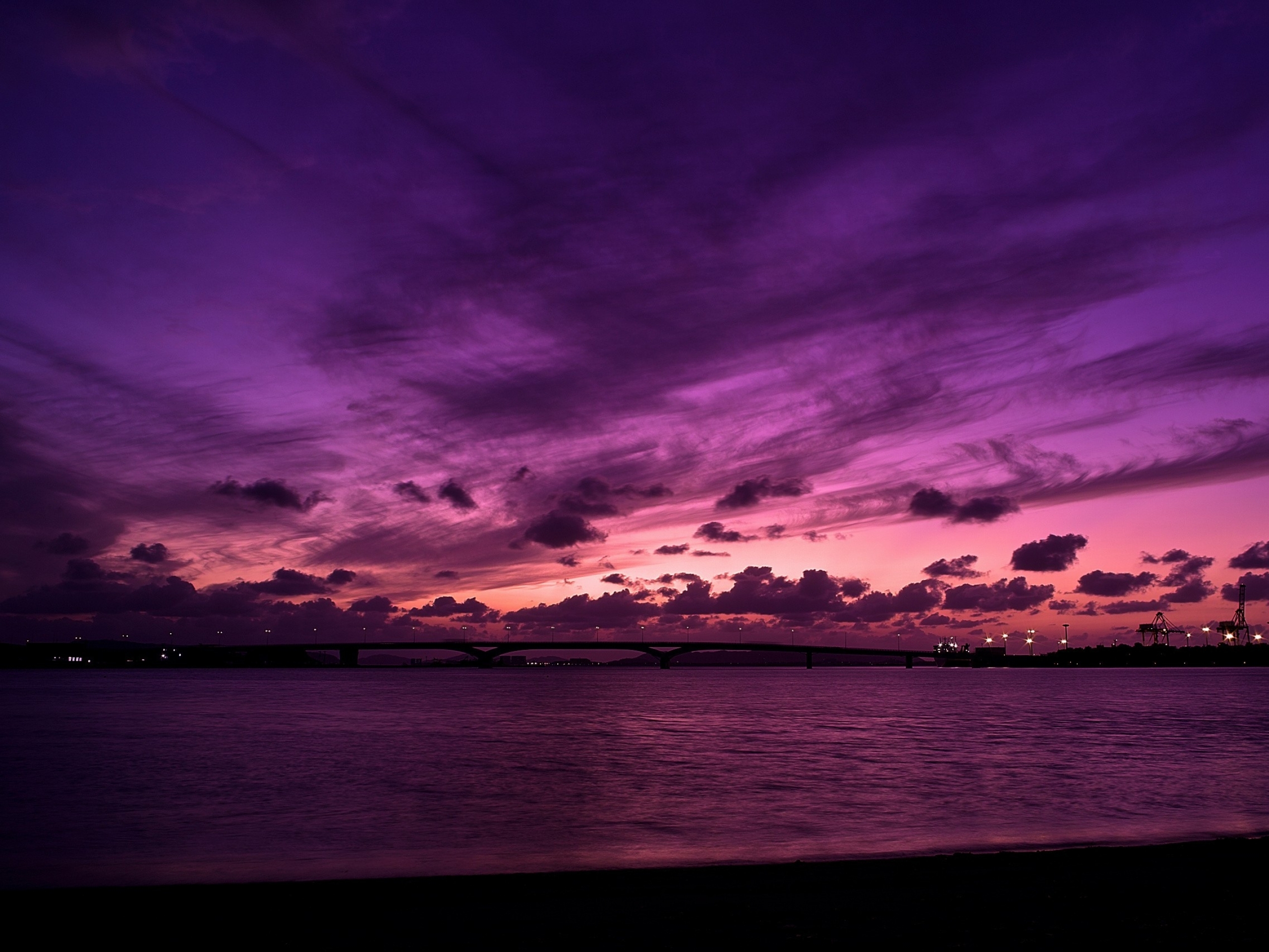 Purple Sky & Ocean wallpaper. Purple Sky & Ocean
