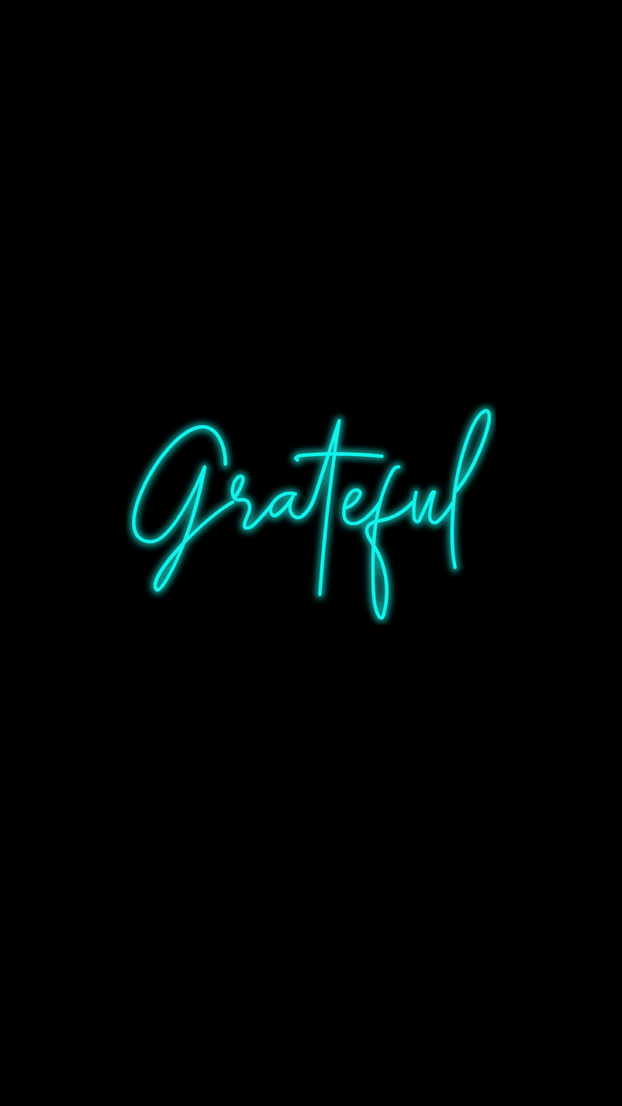 grateful neon wallpaper amoled. HeroScreen. Neon wallpaper, Cool wallpaper for phones, Typography quotes inspirational