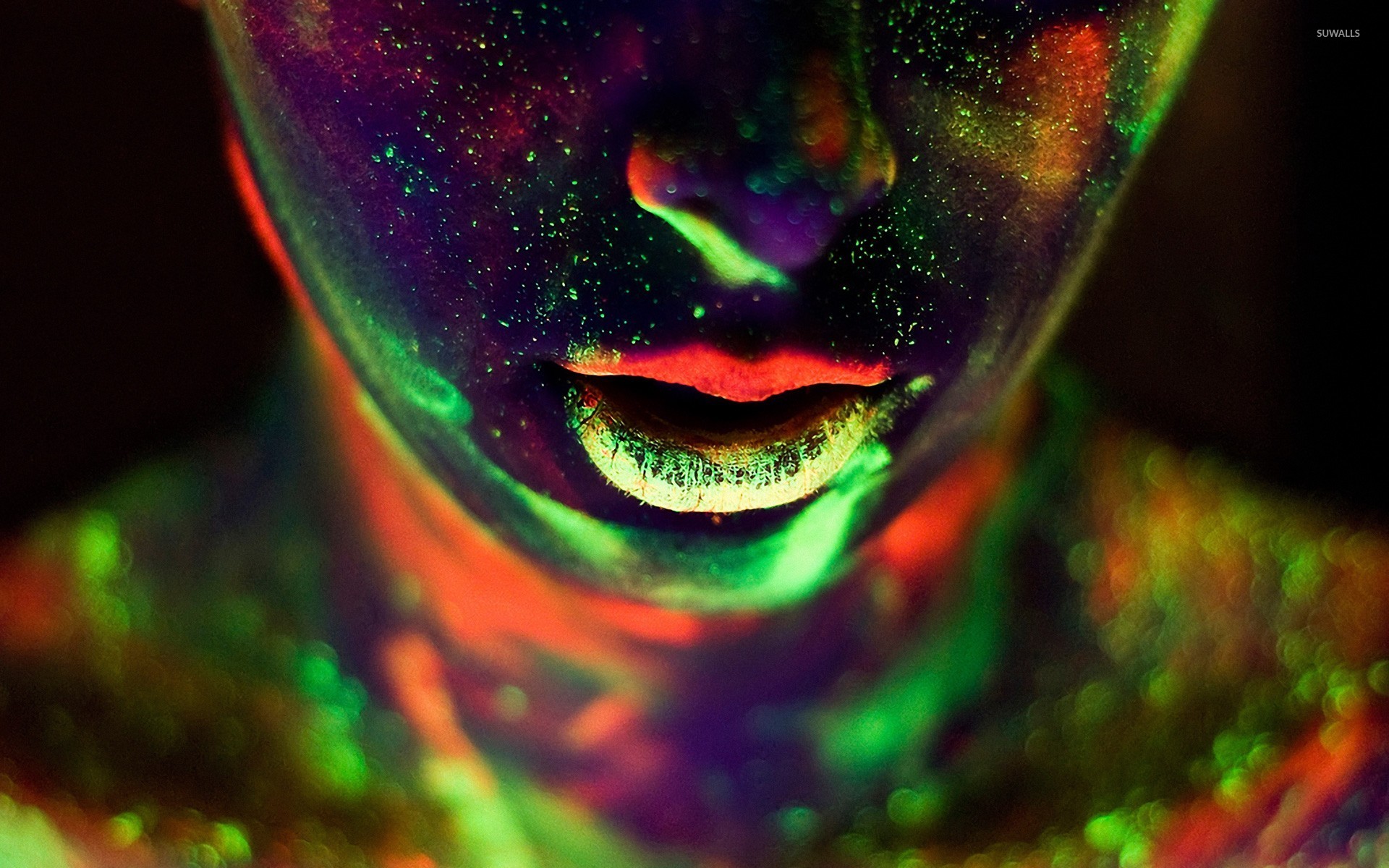 Glow in the dark body paint wallpaper wallpaper