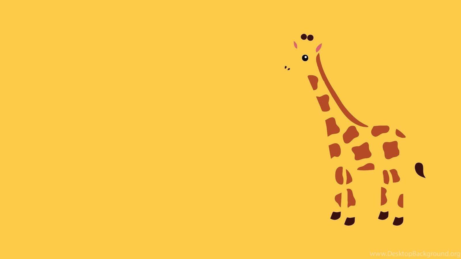 Animal Wallpaper: Cute Giraffe Desktop Wallpaper For Desktop. Desktop Background