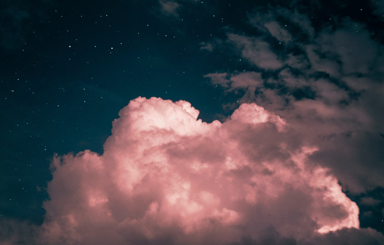 Wallpaper the sky, clouds, pink image for desktop, section разное