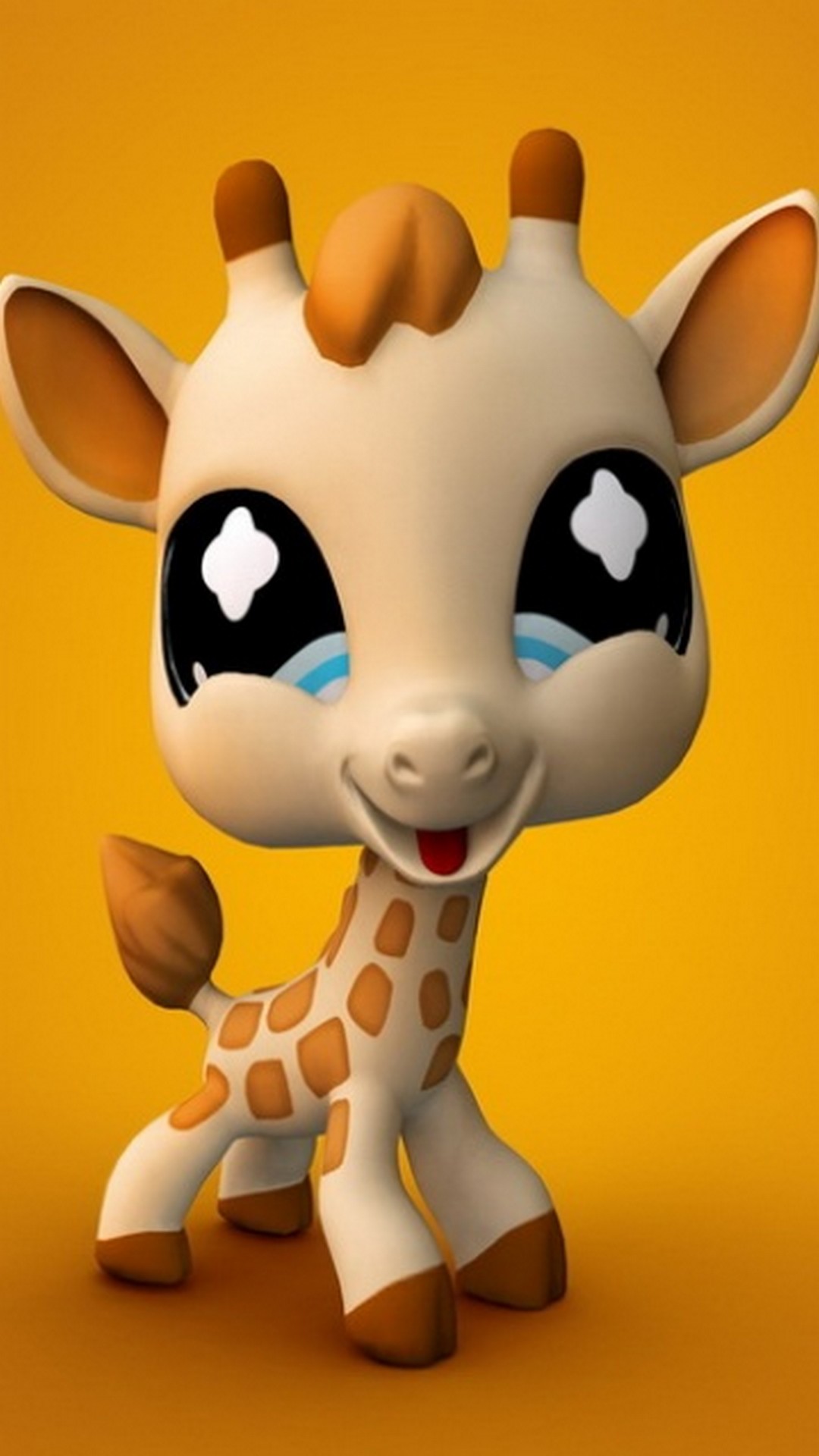 Cute Giraffe Wallpaper iPhone Resolution 3D Animation Wallpaper For iPhone