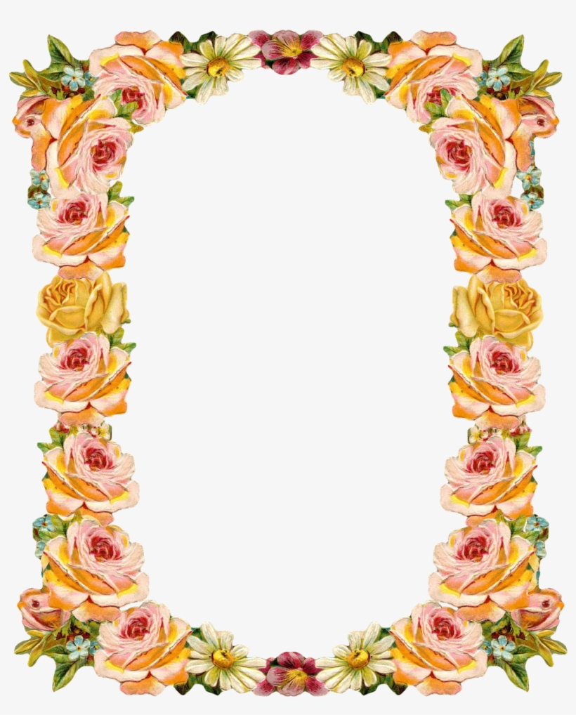 Peach Clipart Frame Page Border Transparent PNG Download on NicePNG