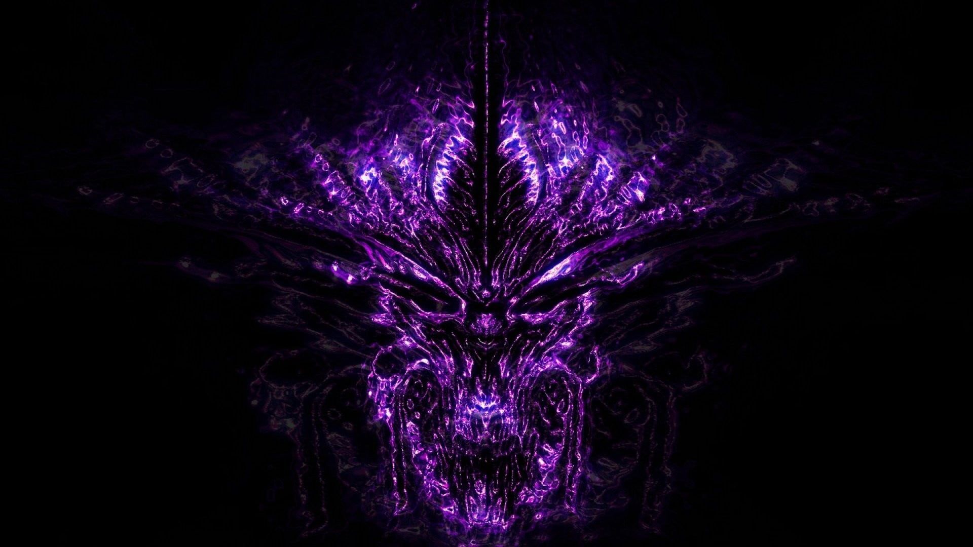 Purple Demon Wallpaper, HD Purple Demon Background on WallpaperBat