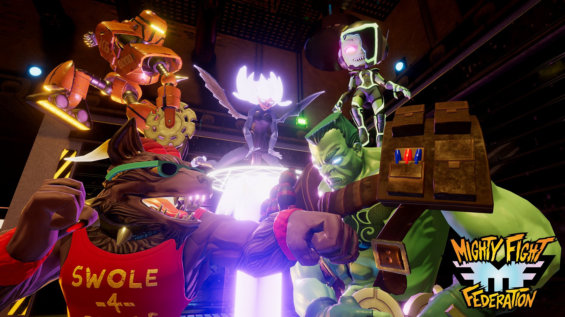 Mighty Fight Federation the roster is now implemented! Introducing Heckbane, Stingray, Killbot 9000, Originelle and L.EXE. Stay tuned for more updates in the new year! #FGC #GameDev #MadeWithUnity