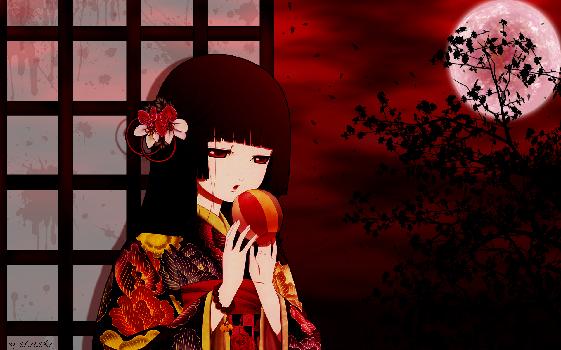 Jigoku Shoujo Wallpaper: enma ai
