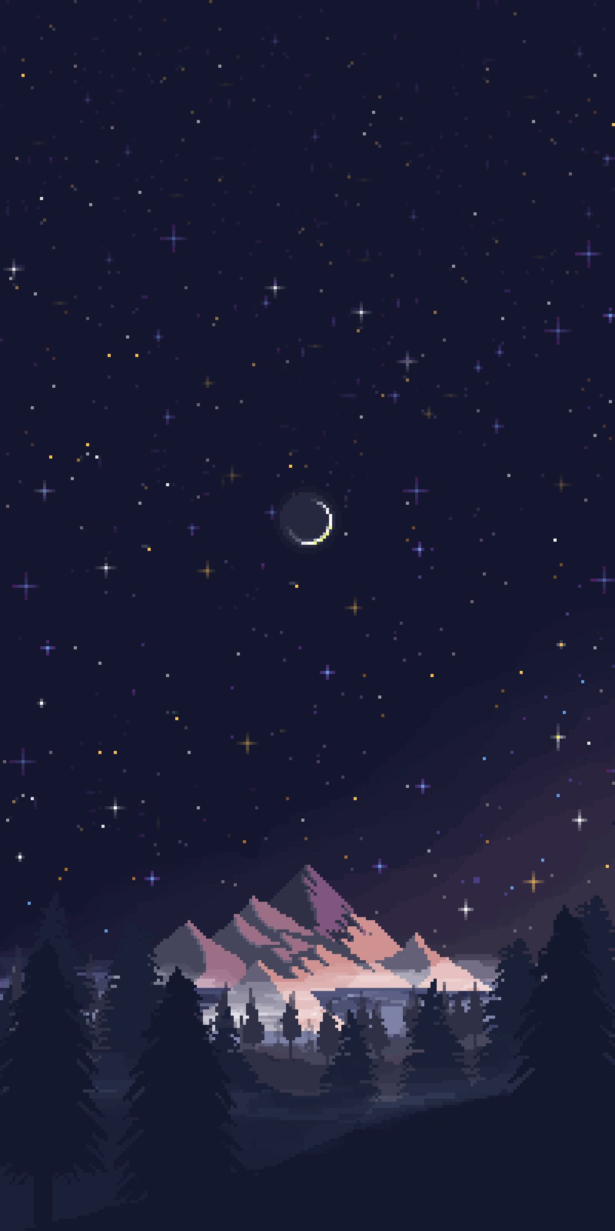 Minimalist Night Sky Wallpaper