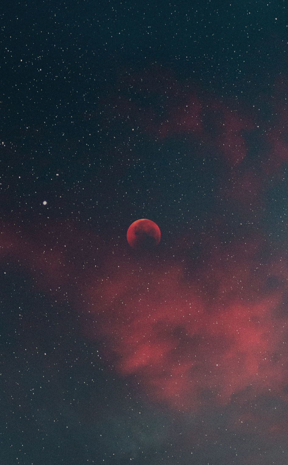 Download silhouette, blood moon, minimal, starry sky 950x1534 wallpaper, iphone, 950x1534 HD image, background, 22023