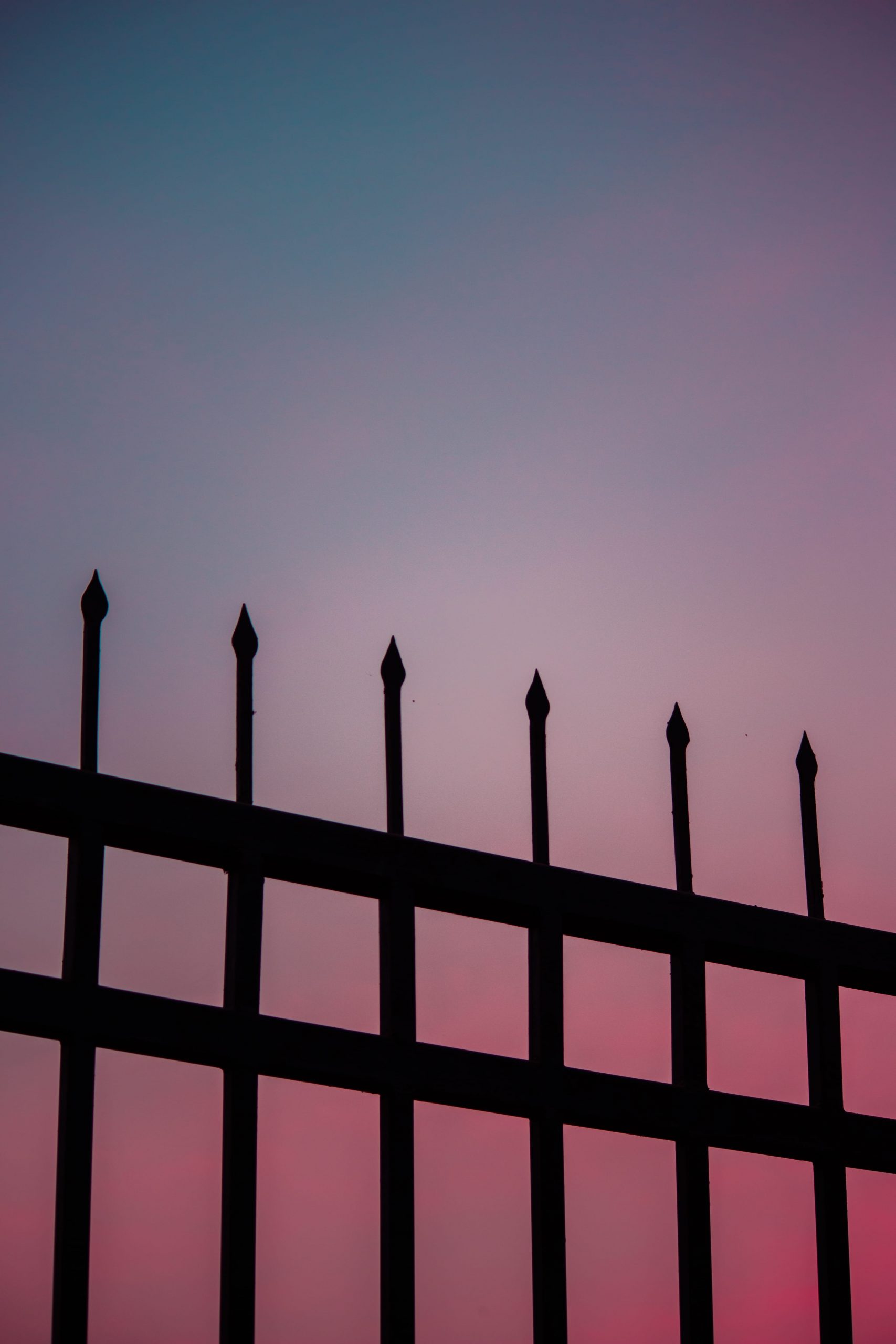 Minimal Wallpaper, Pastel, iPhone Wallpaper, Pink, Sky, Sunset, Fence • Wallpaper For You