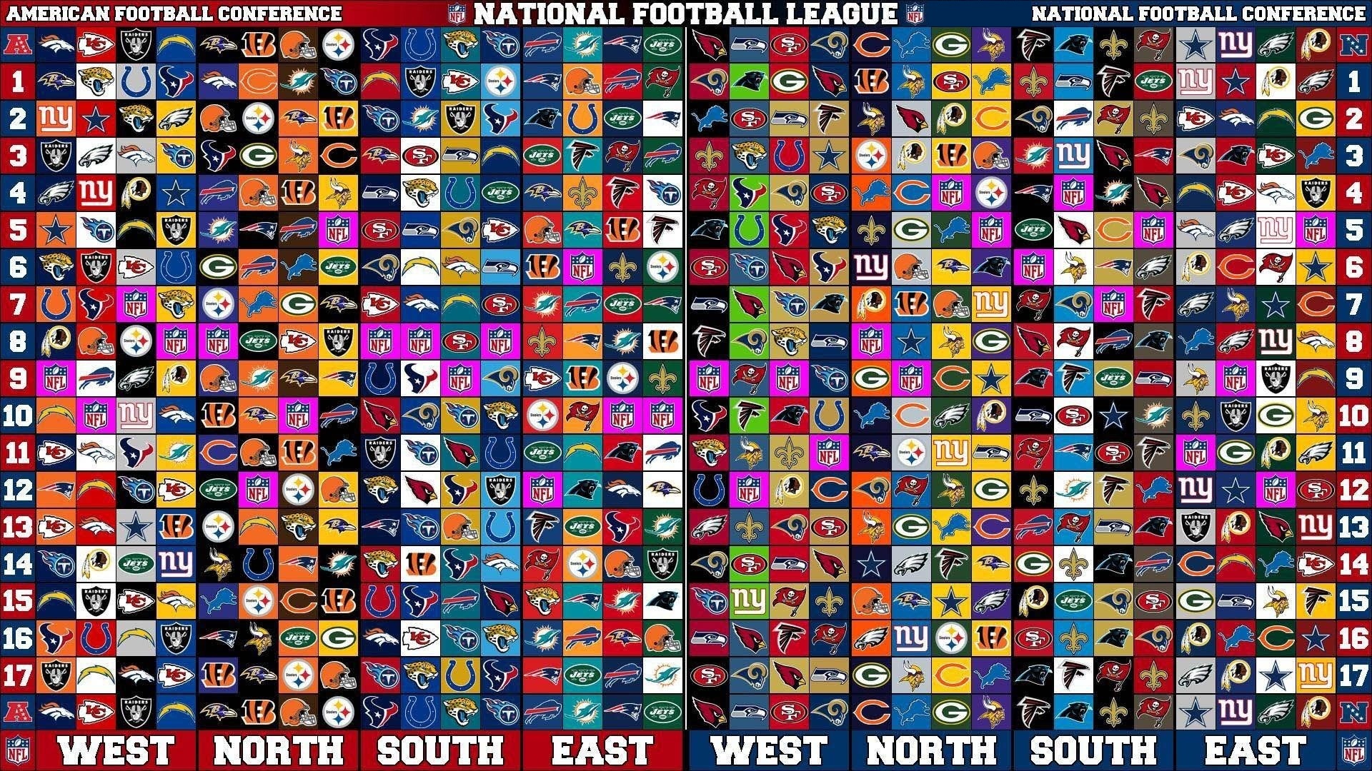 I'm creating a wallpaper for every team in the NFL. This is my