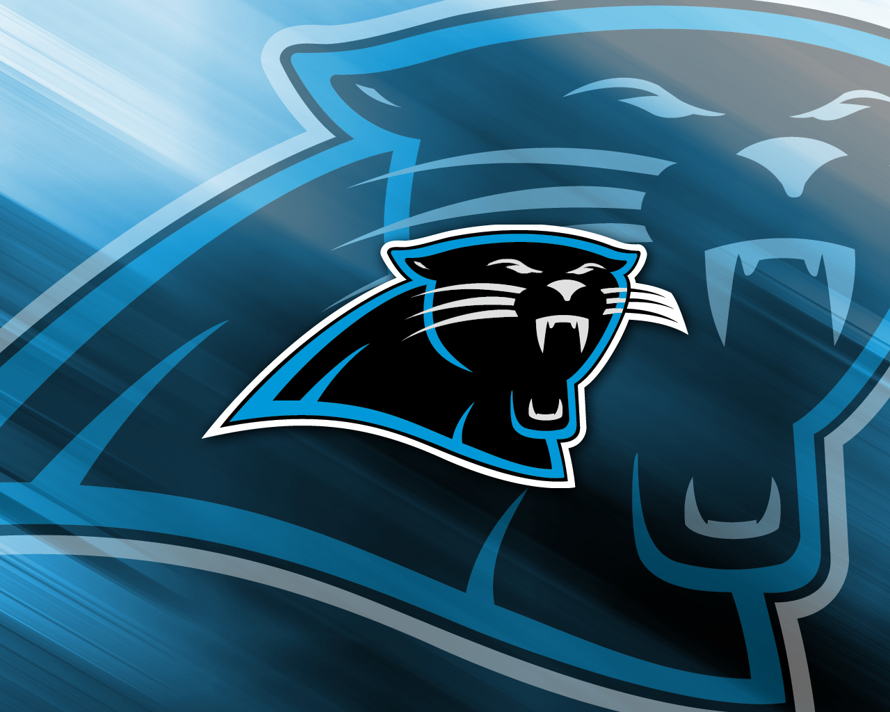 Download Black Carolina Panthers NFL Team Logo Wallpaper