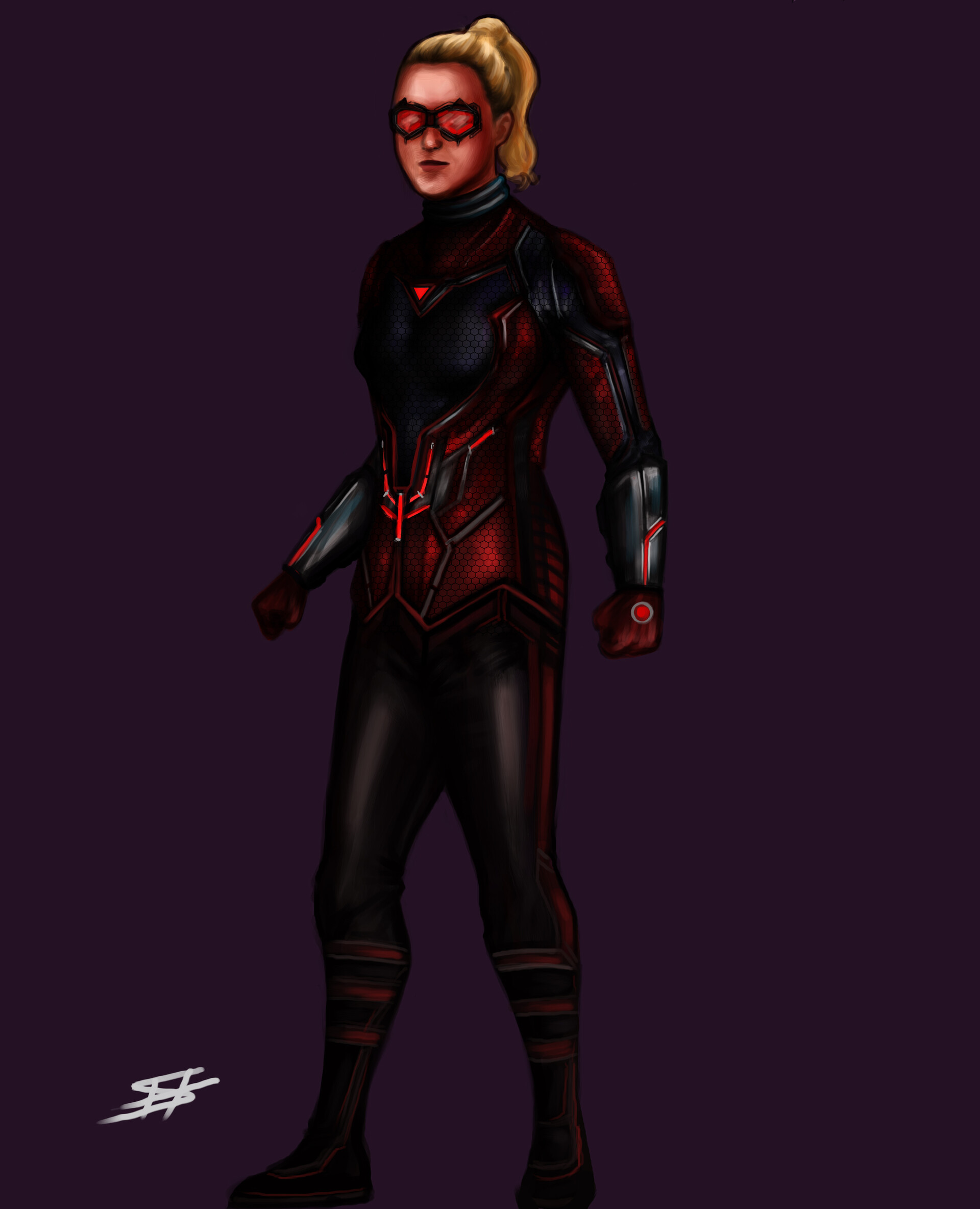 Cassie Lang (Stature) Costume Illustration