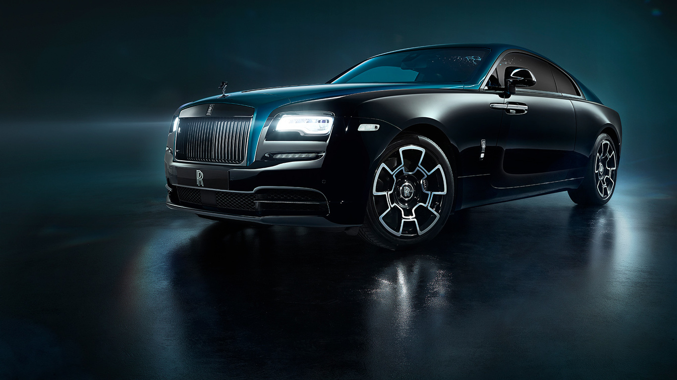 Rolls Royce Black Badge Dawn Front 1366x768 Resolution HD 4k Wallpaper, Image, Background, Photo and Picture