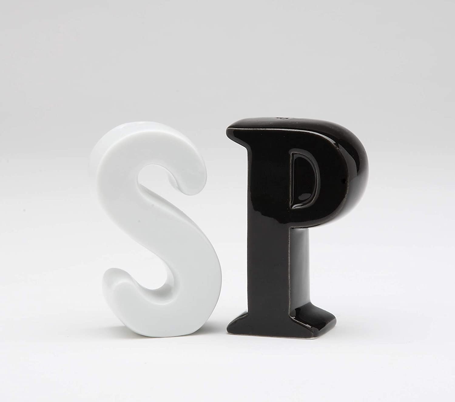 Letter Salt and Pepper Set: Salt And Pepper Shaker Sets: Home & Kitchen