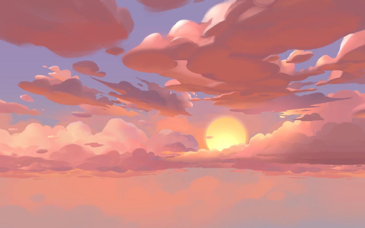pink skies discovered by 董淑海
