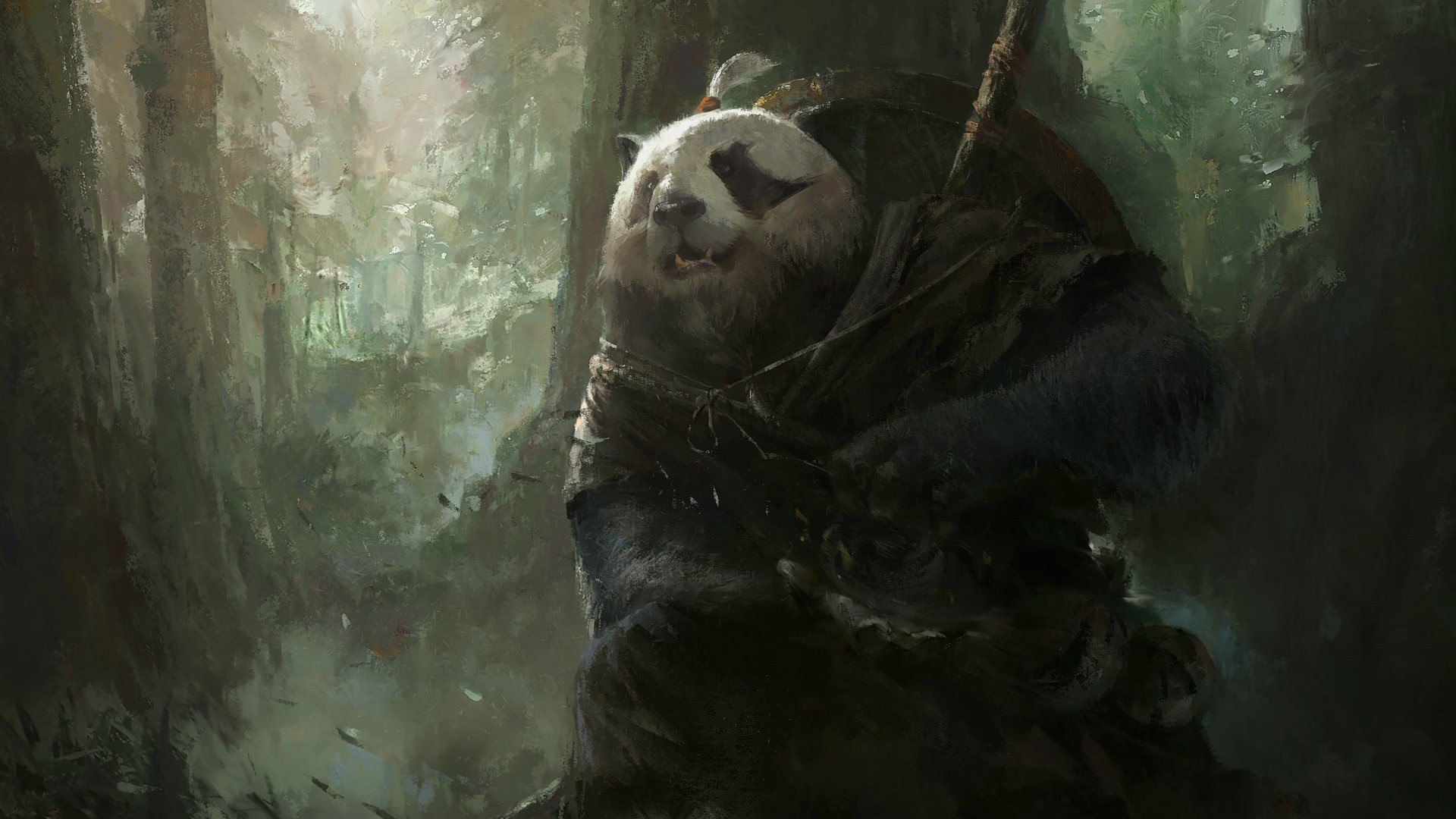 Mazert Young, Fantasy Art, Panda, Magic, World Of Warcraft: Mists Of Pandaria Wallpaper HD / Desktop and Mobile Background
