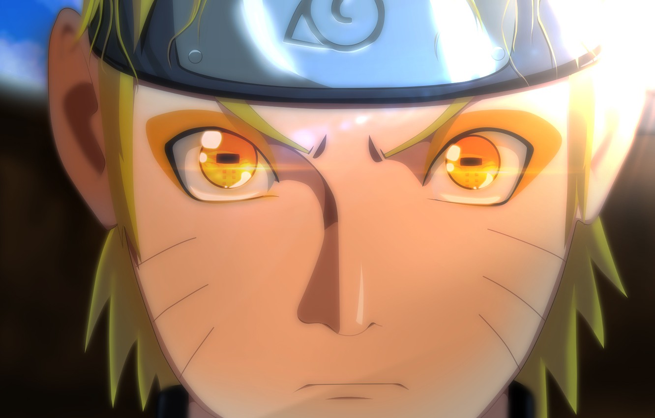 Wallpaper look, face, reflection, naruto, Payne, Uzumaki naruto, sannin mode image for desktop, section прочее