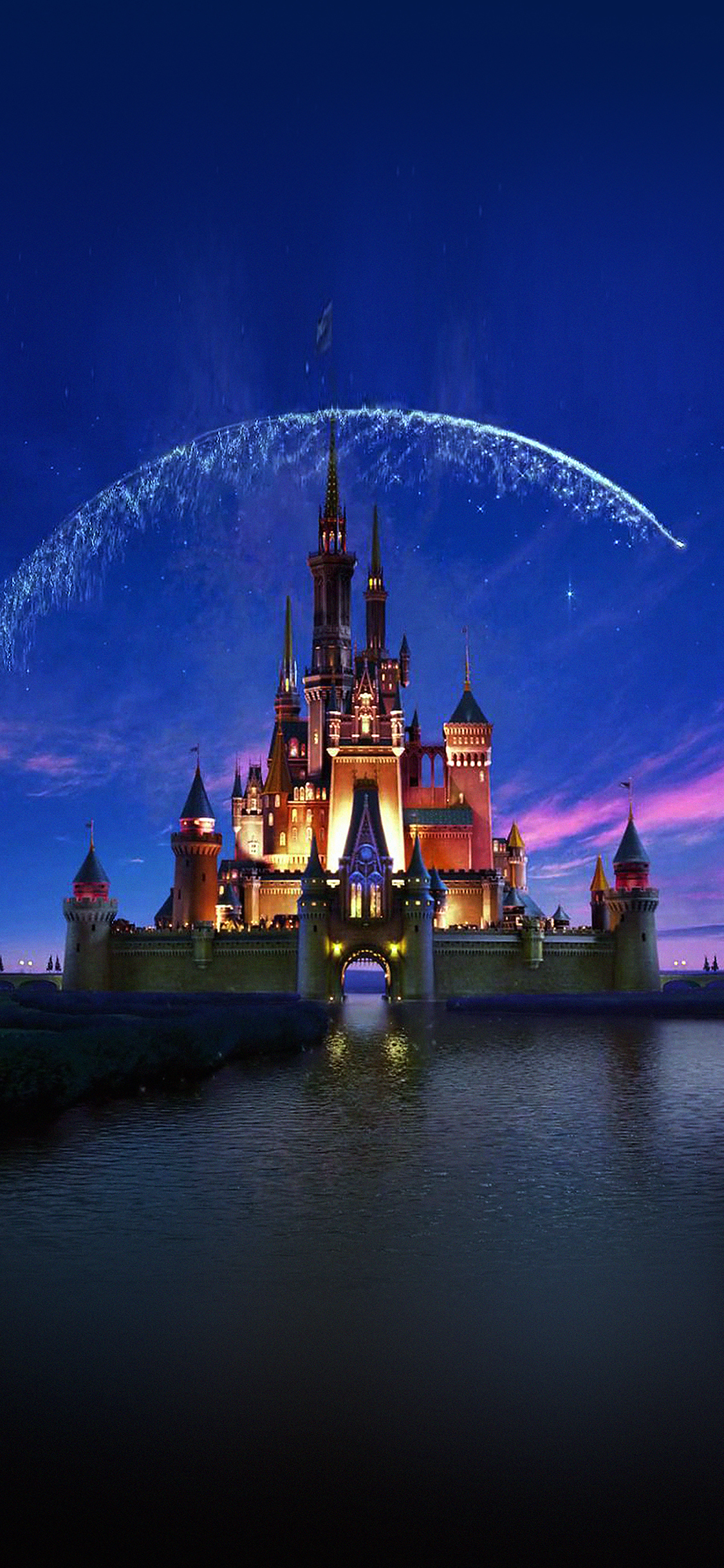 Wallpaper Disney Castle Artwork Illust Sky