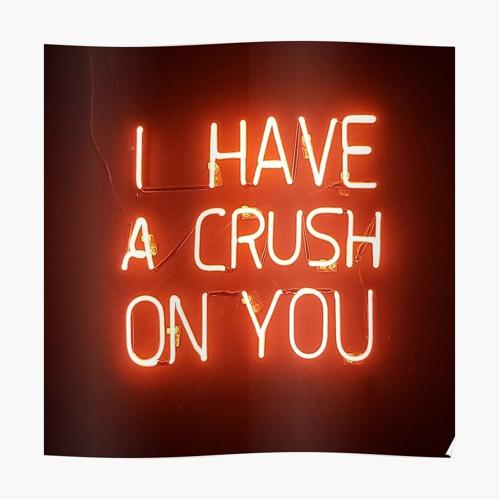 Crush on You Poster by mwagie. Happy new year image, Valentines wallpaper, Happy valentine day quotes