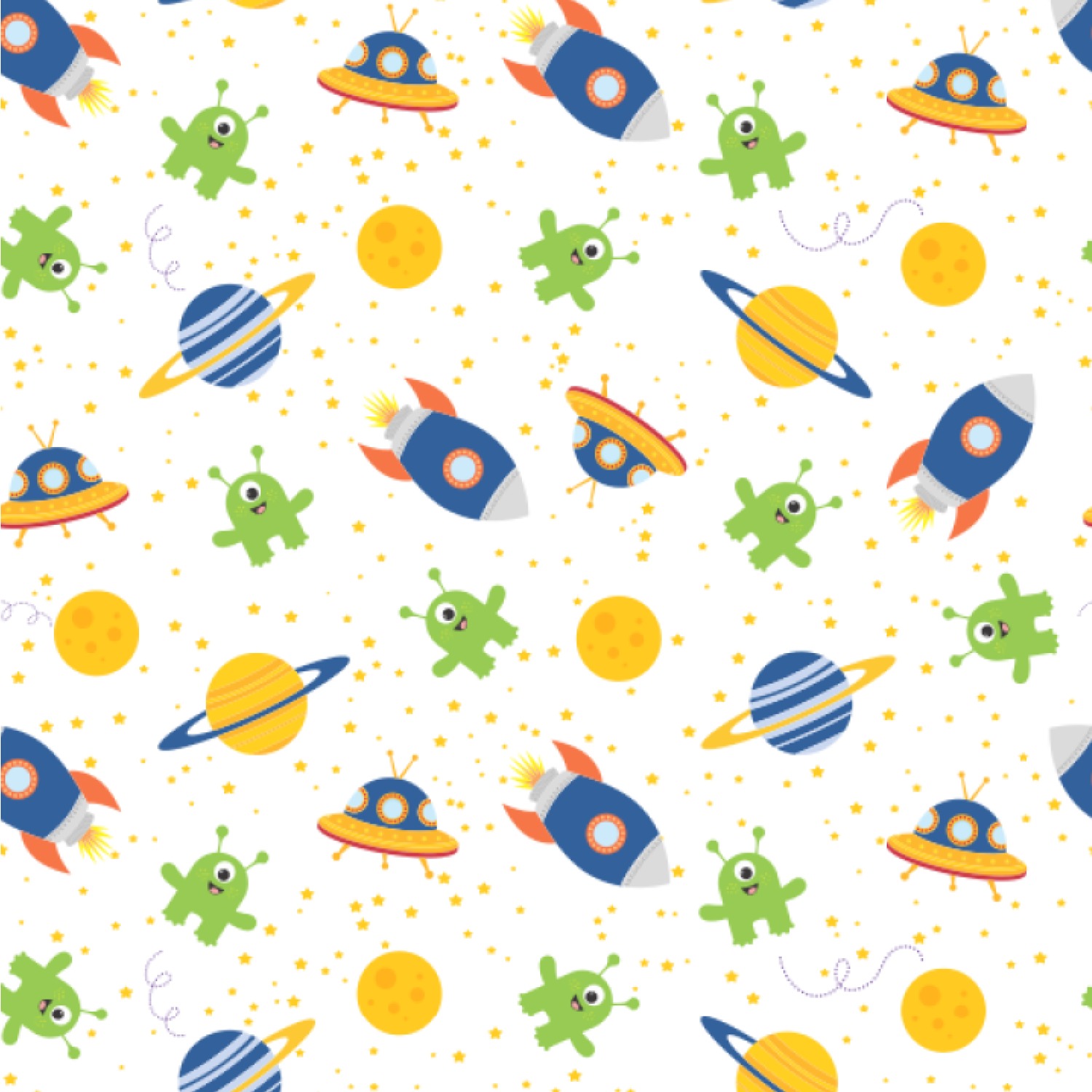 Boy's Space Themed Wallpaper & Surface Covering