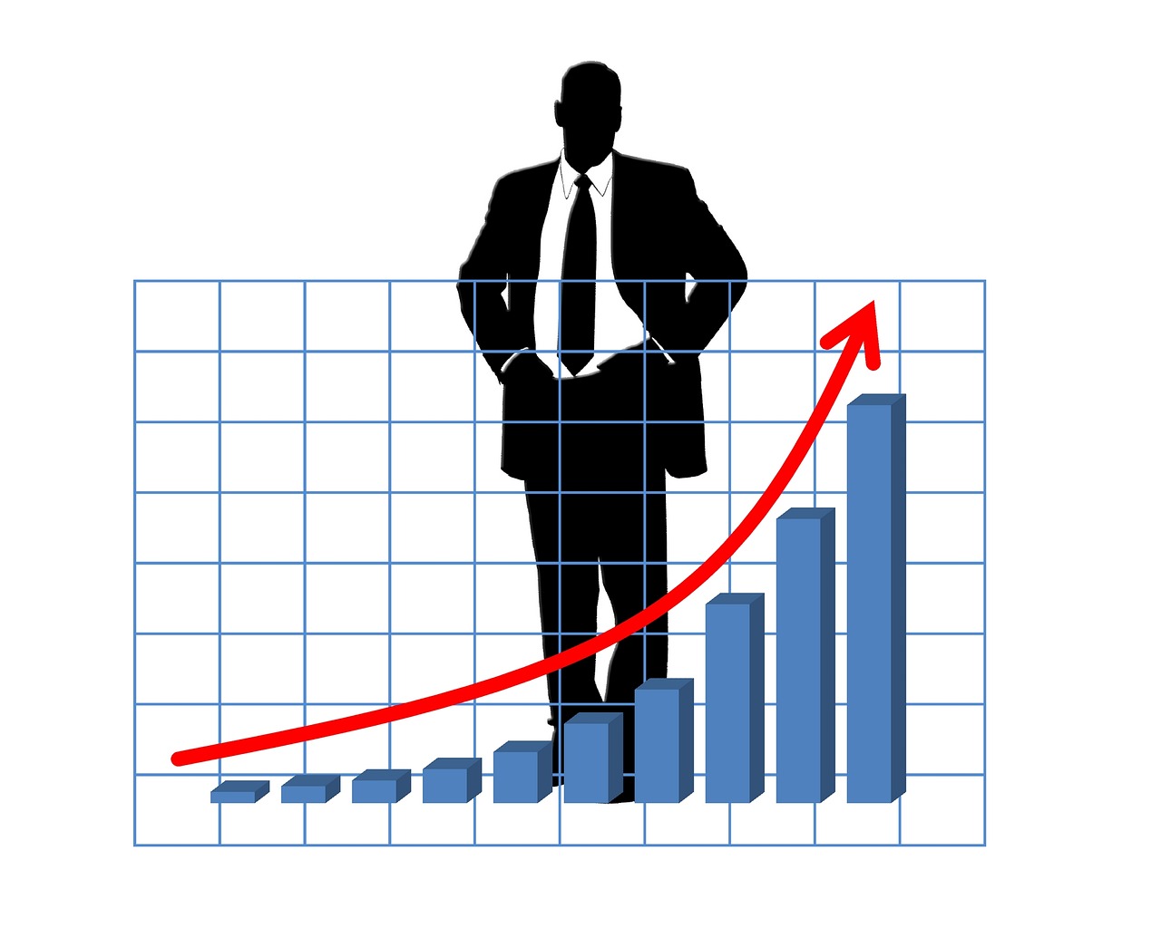 Download free photo of Growth, business, businessman, business growth, graph