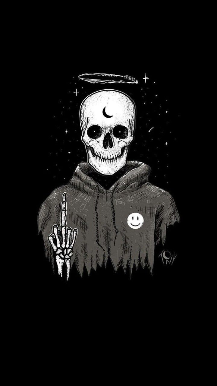 Skull. Skull wallpaper, Cute black wallpaper, Dark wallpaper iphone
