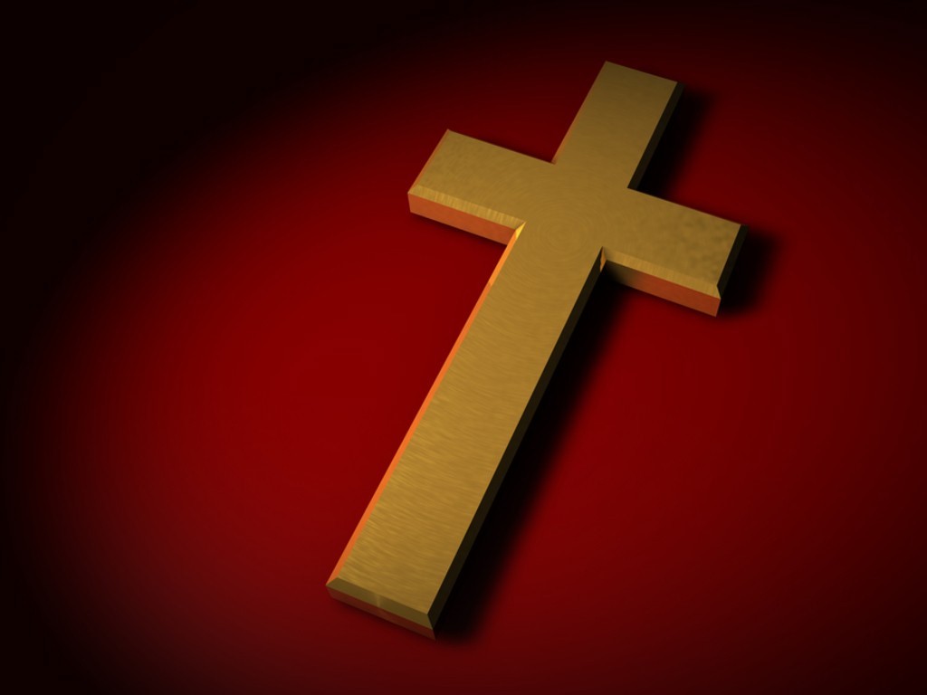 cross with red background