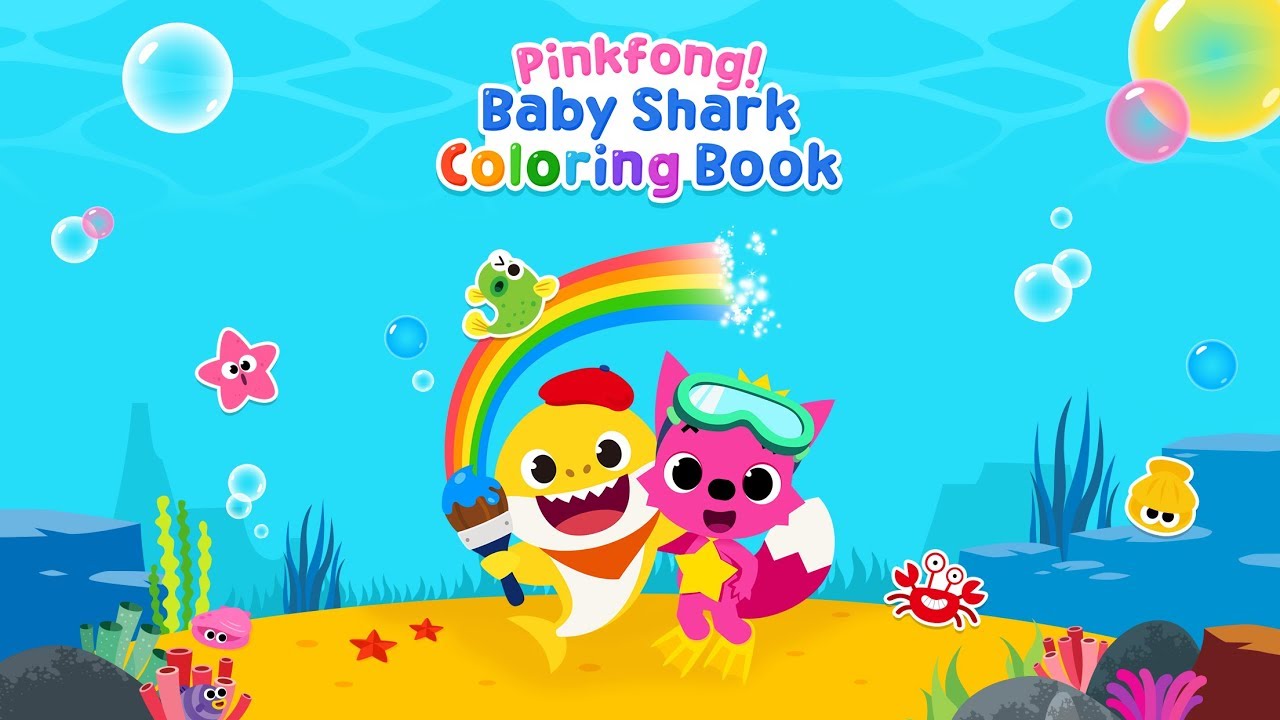 Free download [App Trailer] Pinkfong Baby Shark Coloring Book [1280x720] for your Desktop, Mobile & Tablet. Explore Baby Shark Pinkfong Wallpaper. Baby Shark Pinkfong Wallpaper, Shark Wallpaper, HD Shark Wallpaper