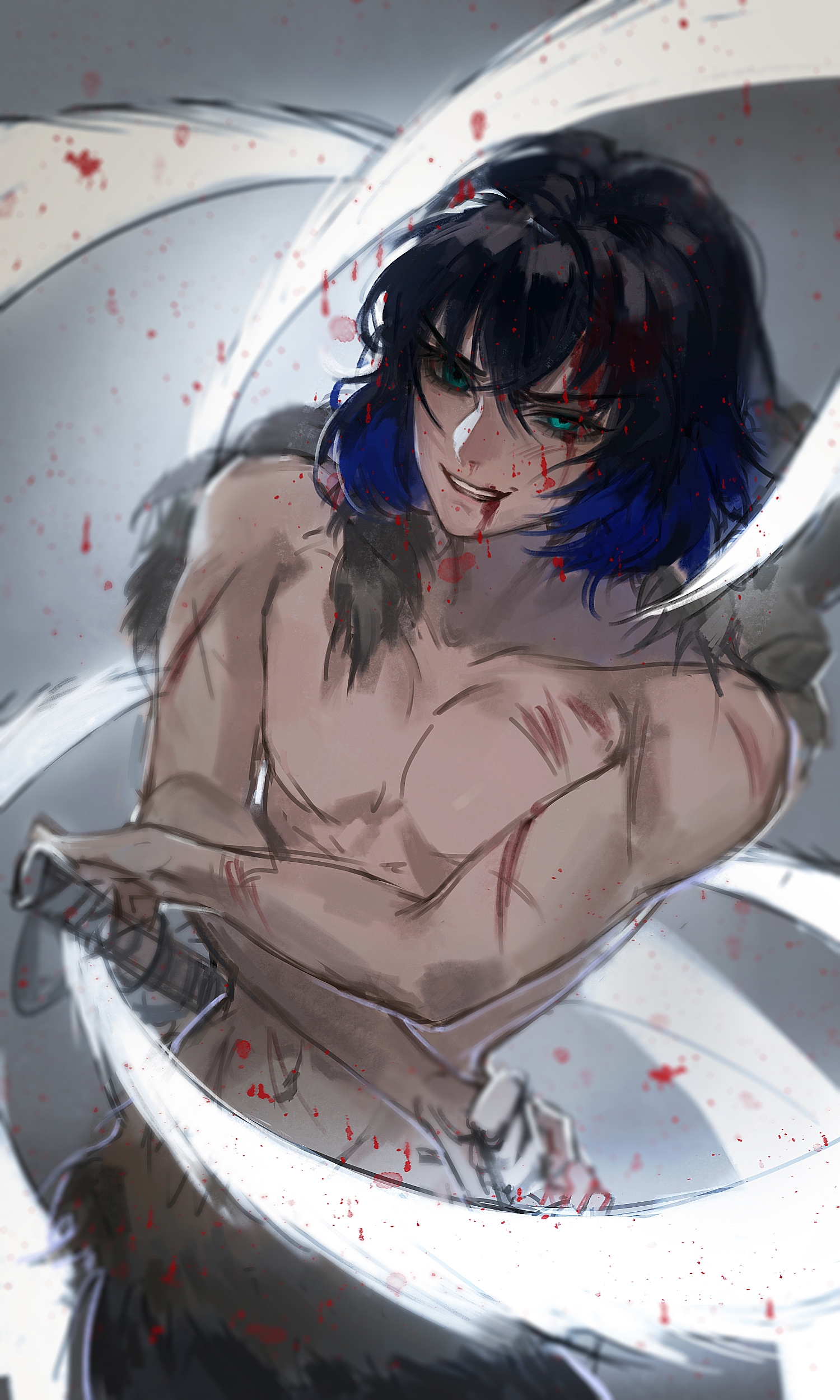 Hashibira Inosuke (Inosuke Hashibira) no Yaiba Wallpaper Anime Image Board