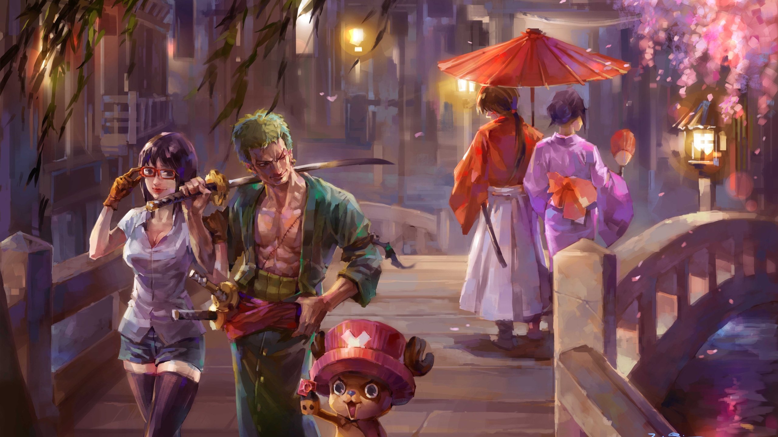 One Piece Painting 5k 1440P Resolution HD 4k Wallpaper, Image, Background, Photo and Picture