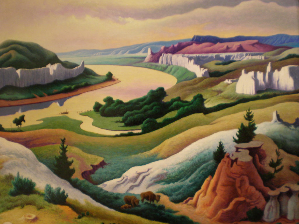 Thomas Hart Benton 'Lewis and Clark at Eagle Creek' 1967