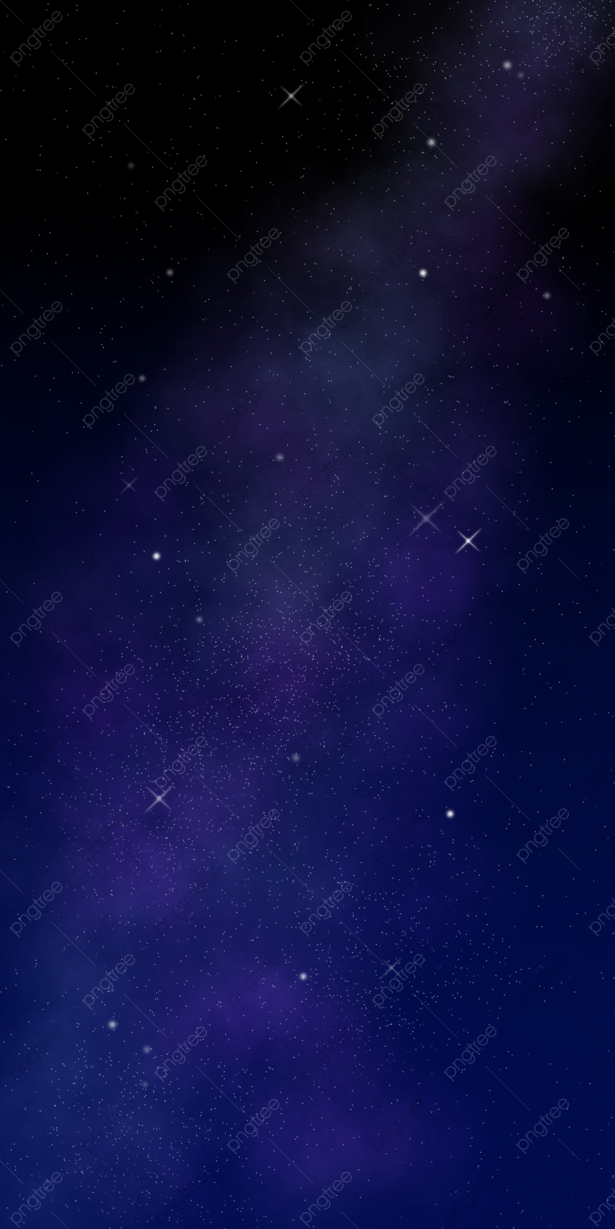 Dark Starry Night Phone Wallpaper Background, Phone Wallpaper, Dark Blue, Starry Night Background Image for Free Download