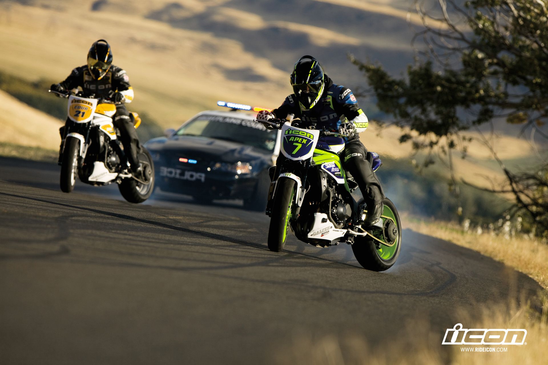 Motorcycle vs. Car Drift Battle 3 Wallpaper & Background Image