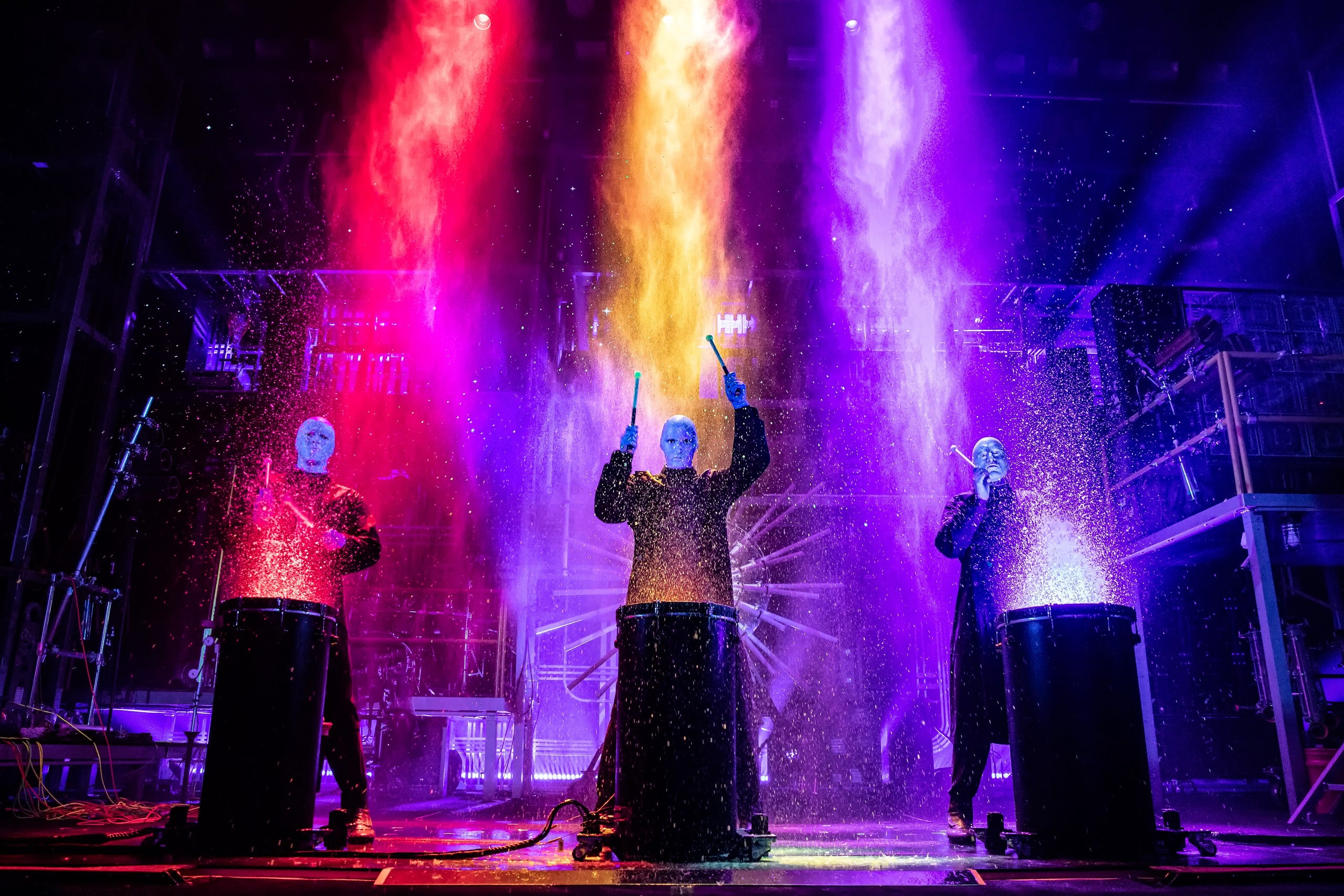 Blue Man Group: Photo of its most dramatic shows