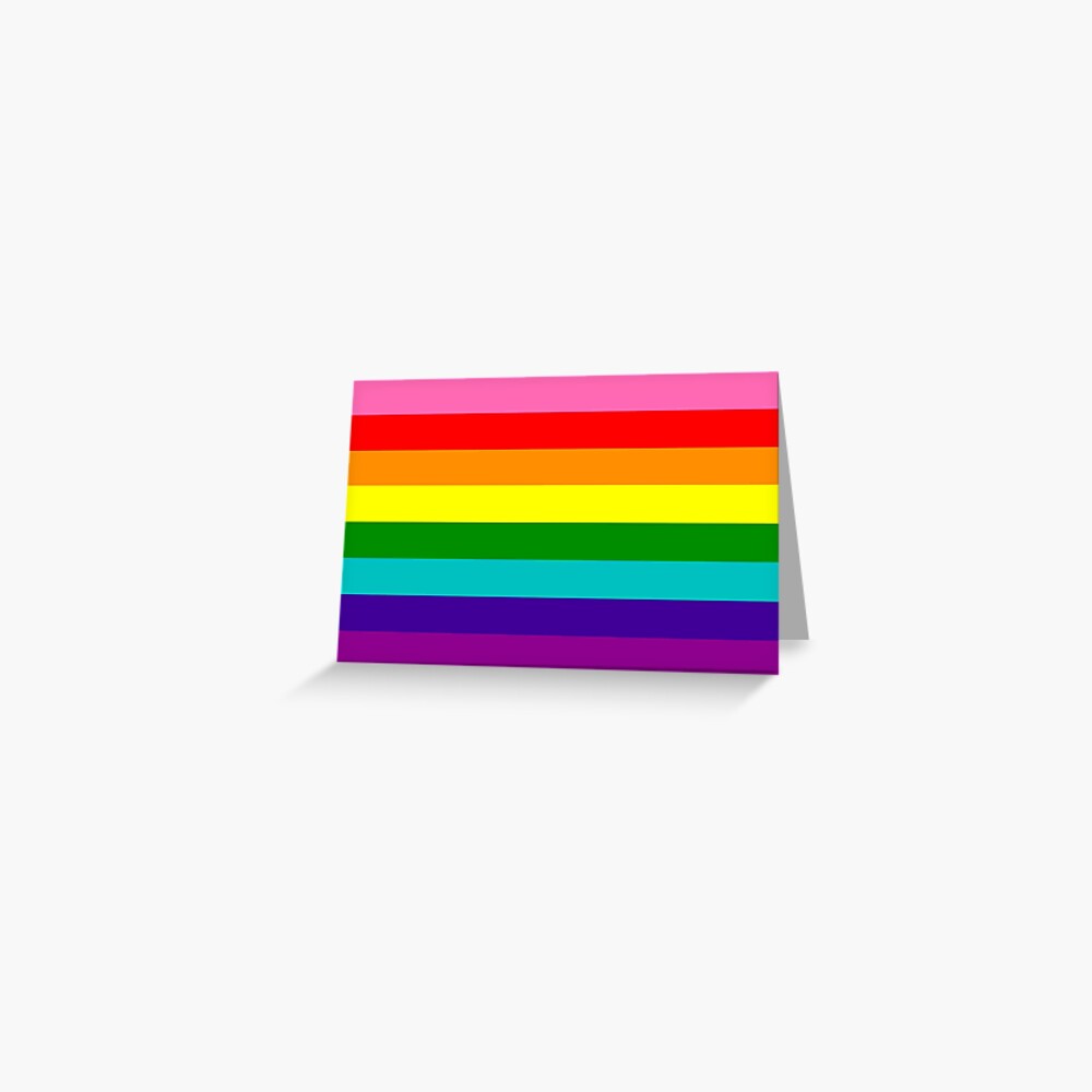 Gay Pride Flag (original) Postcard