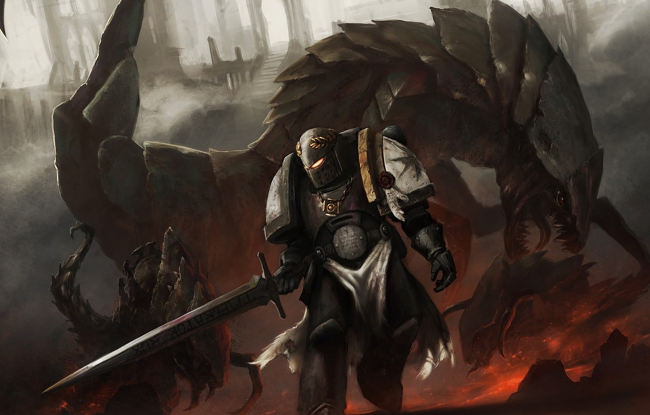 Wallpaper sword, black templars, warhammer 40k image for desktop, section рендеринг