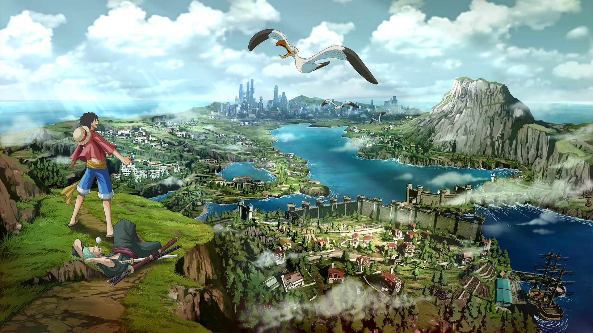 one piece, anime, pretty, scenic