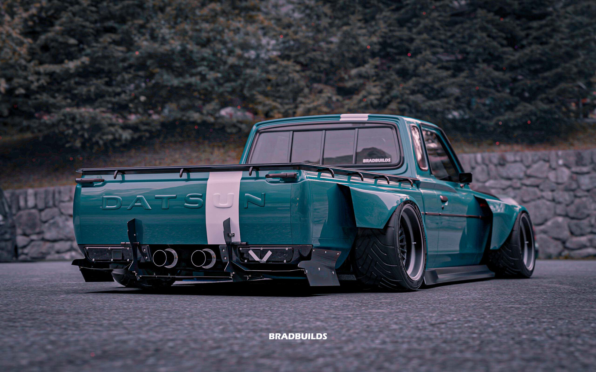 Datsun 620 in the Alps