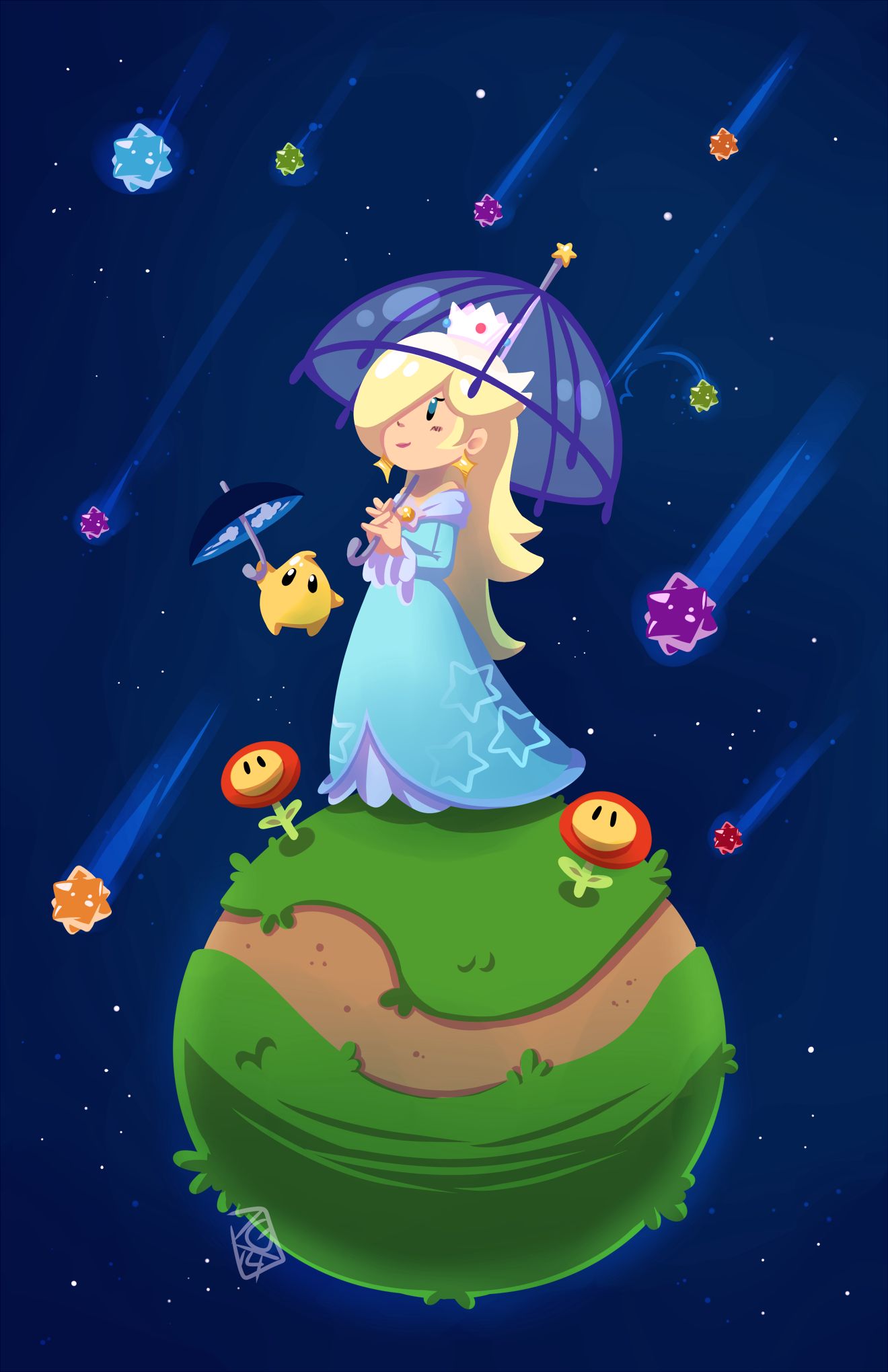 Rosalina/. Super mario galaxy, Super mario art, Mario
